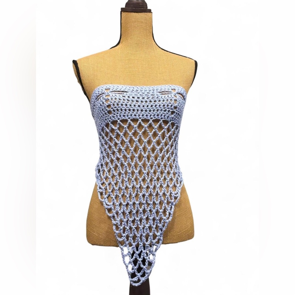 Handmade Crochet Mesh Top